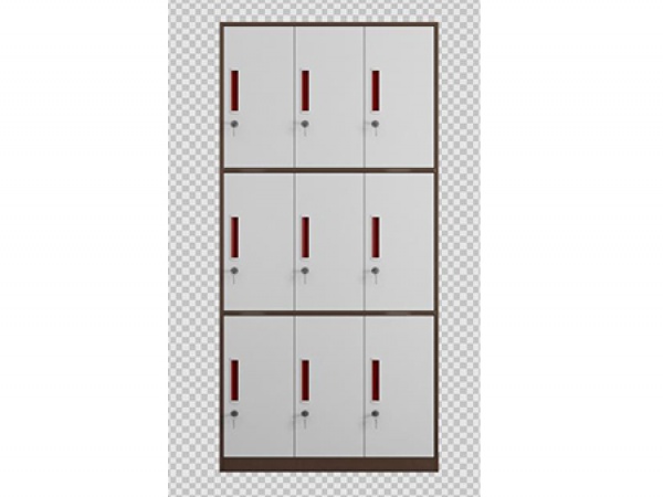 鋼制9門(mén)更衣柜
